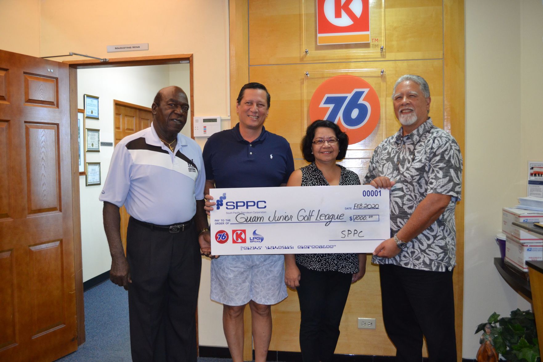 SPPC donates $1,000 to Guam Junior Golf League